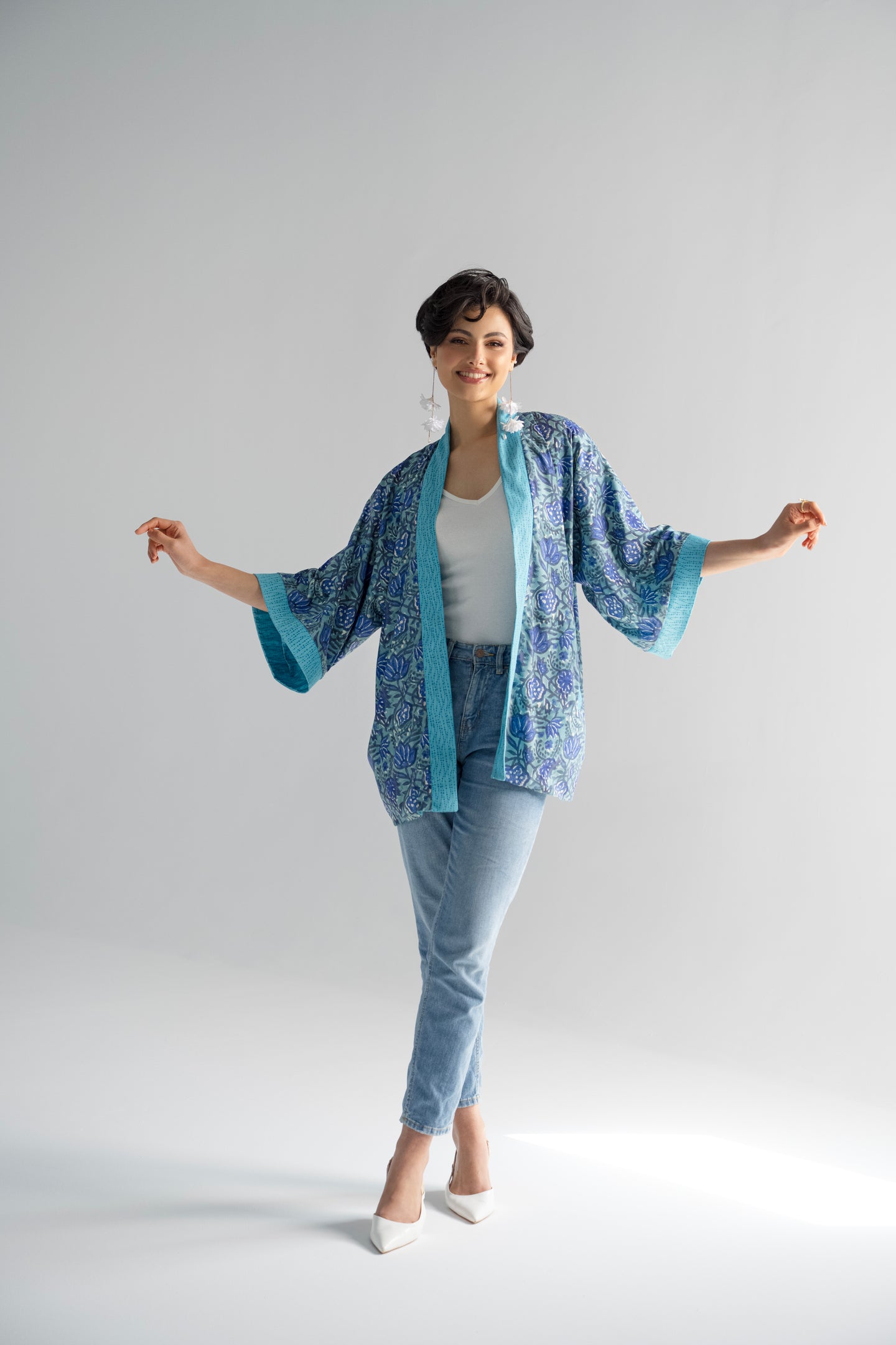 Iris - Sky Reversible Cardigan